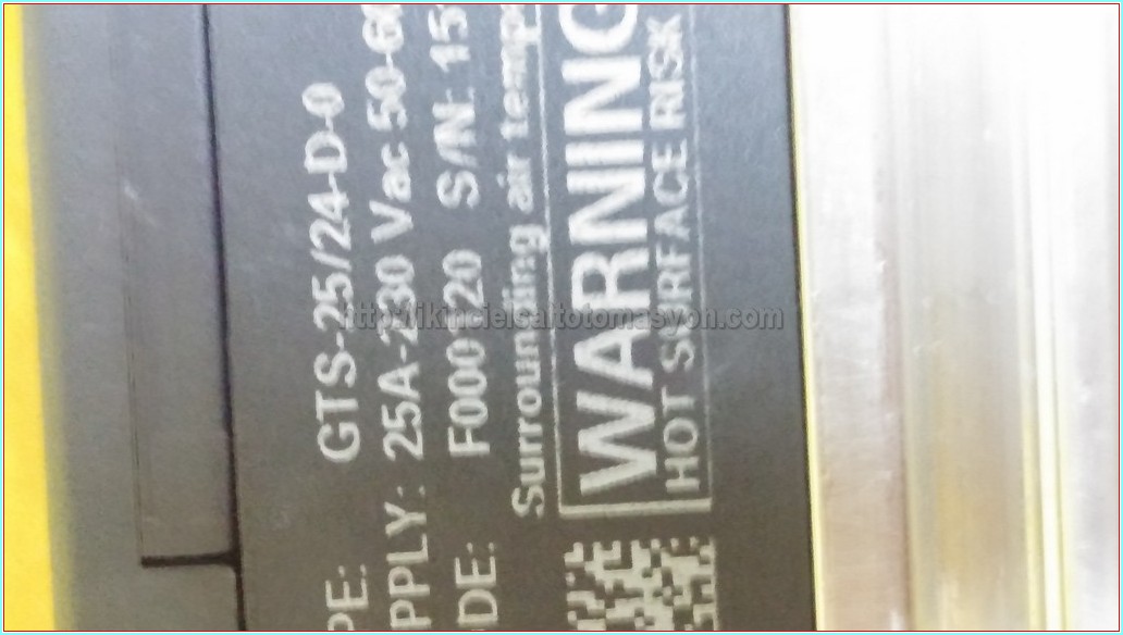 GEFRAN GTS-25/24-D-0 F000120 25A 230VAC KATI HAL RÖLESİ